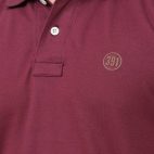391 Maroon Color Polo T Shirt Half Sleeves Front Logo