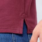 391 Maroon Color Polo T Shirt Half Sleeves Side Bottom