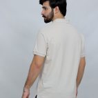 391 Off-White Polo T Shirt Plain Half Sleeves Back