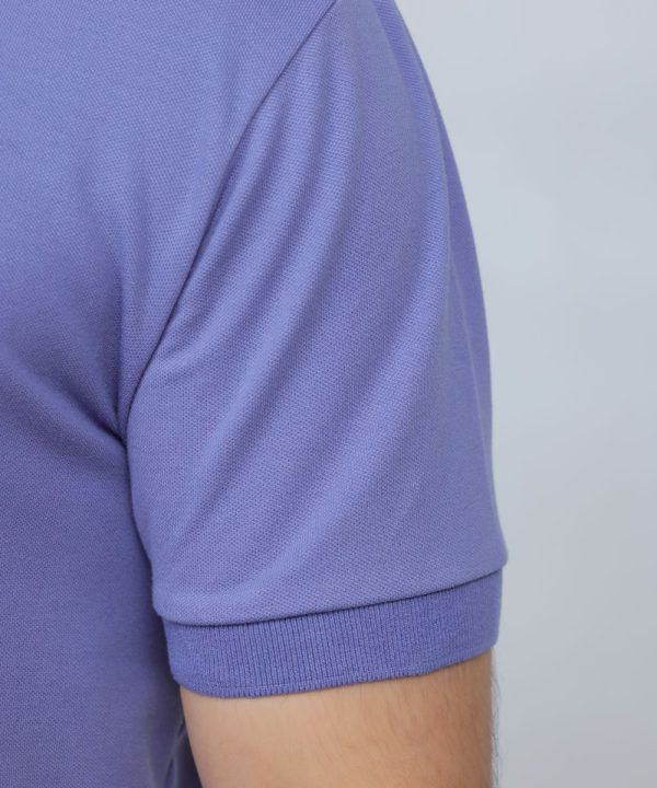391 Polo T Shirt Plain Half Sleeves Lavender close side