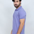 391 Polo T Shirt Plain Half Sleeves Lavender side