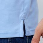 391 Sky Blue With Navy Color Polo T Shirt Close Bottom