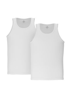 391 Pack of 2- Breathable Cotton Knit Sleeveless Vest