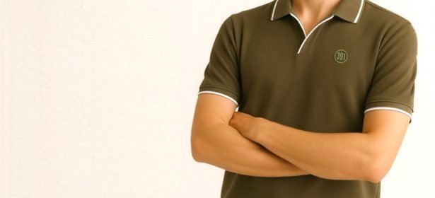 Brown polo t shirt
